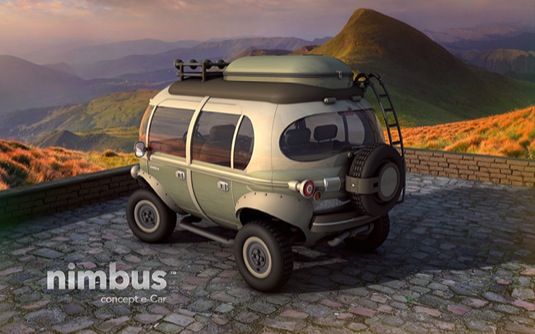 auto elektromobil Nimbus cestovní elektrická dodávka