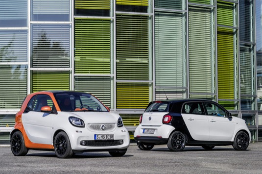 auto 2016 Smart ForTwo Smart ForFour nová auta