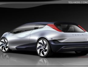 auto Tesla Model C koncept elektromobil