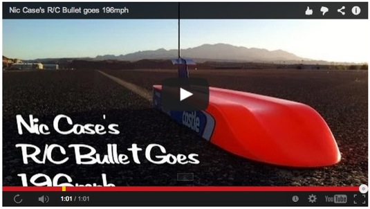 auto Nic Case R/C Bullet elektromobil elektroauto na dálkové ovládání