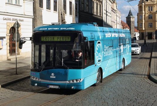 Český elektrický autobus Škoda Perun