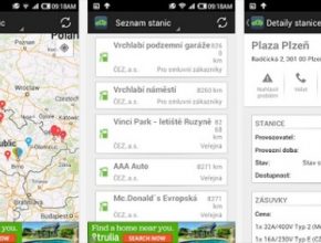 Nová aplikace UEmap pro chytré telefony iPhone a Android ukáže českým elektromobilistům nejbližší dobíjecí stanice pro jejich elektromobil
