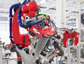 auto tesla motors továrna fremont výroba elektromobilů tesla model S