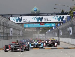 auto Formula E závody elektrických formulí