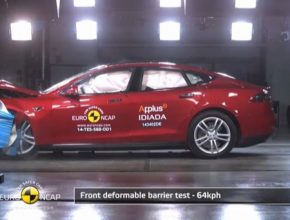 auto elektromobil elektroauto Tesla Model S crashtest video EuroNCAP