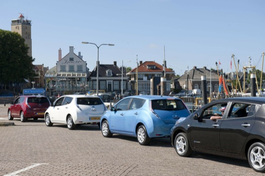 auto elektromobily Nissan Leaf ostrov sdílení