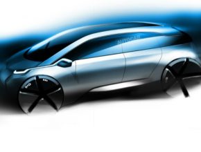auto BMW i5 auto na vodík elektromobil