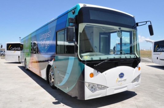 auto mezinárodní letiště sydney elektrobus elektrický autobus BYD