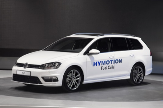 auto Volkswagen Golf SportWagen HyMotion auto na vodík z Německa