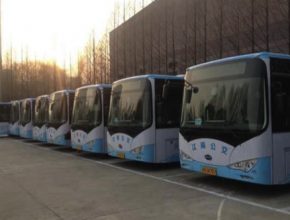 auto elektrobusy elektrické autobusy BYD Čína