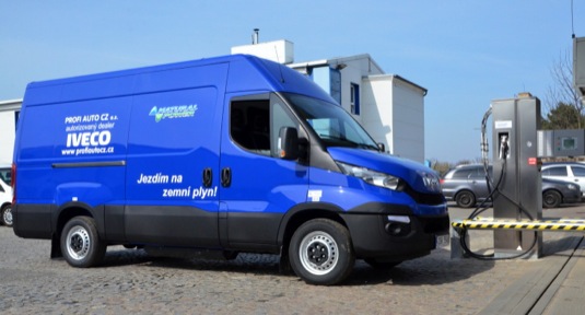 auto CNG stanice Říčany