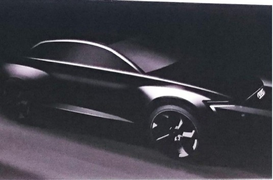 auto Audi Q6 e-tron koncept elektromobilu konkurence Tesla Model X