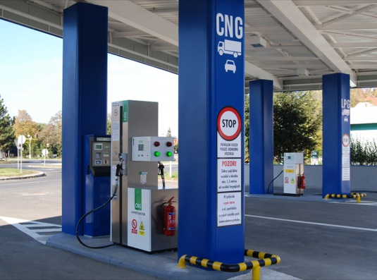 auto CNG a LPG plnící stanice