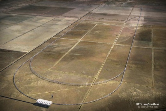 auto Hyperloop Hypersmyčka Quay Valley Kalifornie