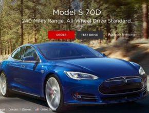 auto Tesla Motors elektromobil Tesla Model S 70D