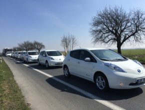 auto elektromobily Nissan Leaf flotila Trend Park auto Praha Česká republika