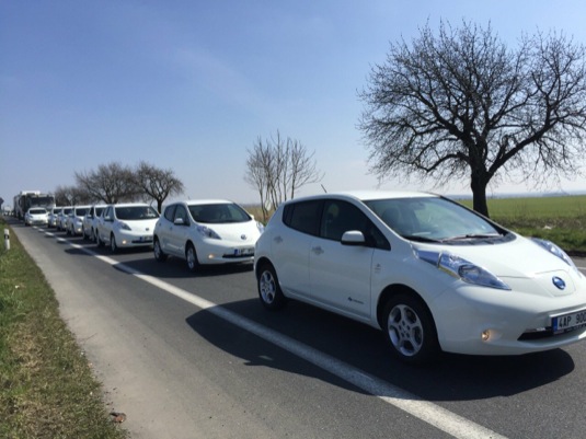 auto elektromobily Nissan Leaf flotila Trend Park auto Praha Česká republika