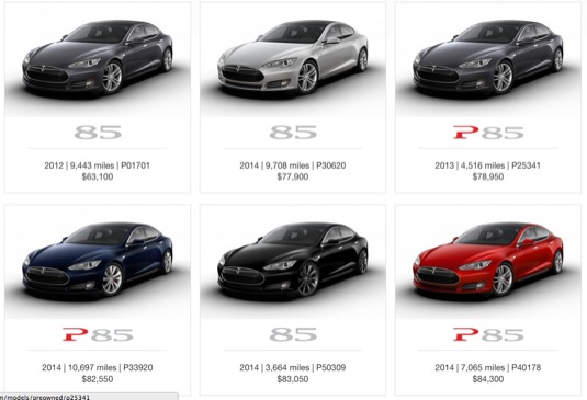 auto elektromobily Tesla Model S web bazar