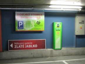 auto nabíjecí stanice Zlaté jablko Zlín