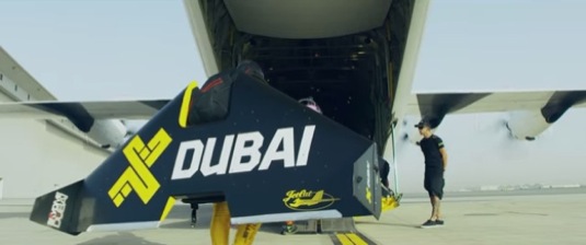 auto Jetman Dubai video Yves Rossi