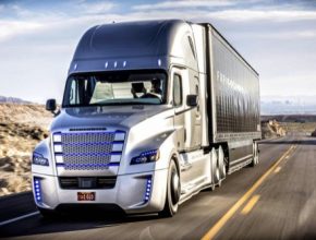 auto robotický kamion auto Daimler SuperTruck freightliner