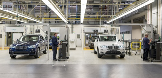 auto továrna BMW Spartanburg USA inteligentní energetický datový management