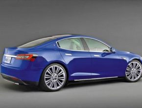 auto elektromobily Tesla Model 3 rendering
