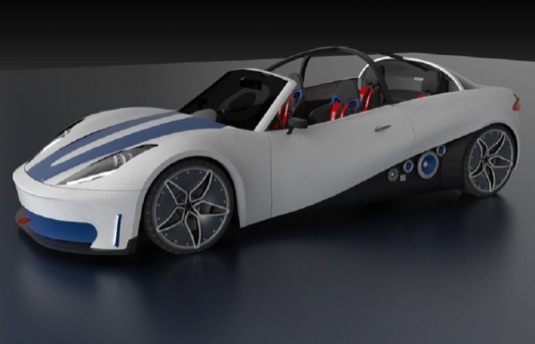 auto z 3D tiskárny Local Motors Reload Redacted