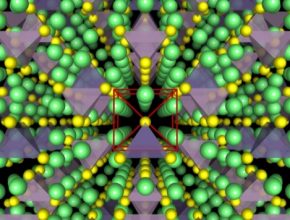 auto krystalová struktura nového typu pevného elektrolytu z výzkumu MIT Samsung