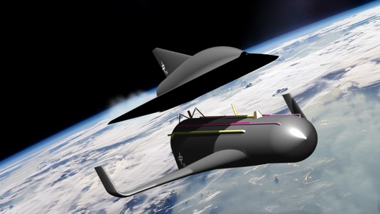auto SpaceLiner oddělení nosné rakety a letounu