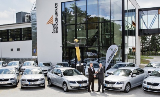 auto České radiokomunikace CNG auto Škoda Octavia G-TEC