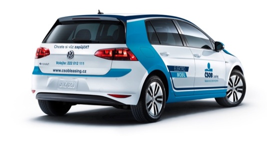 auto elektromobil Volkswagen e-Golf ČSOB Leasing