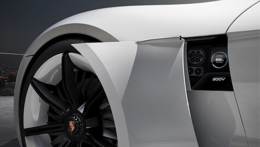 auto autosalon frankfurt 2015 elektromobil koncept Porche Mission E
