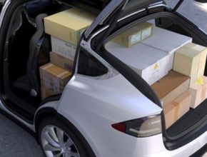 auto Tesla Model X zavazadlový prostor