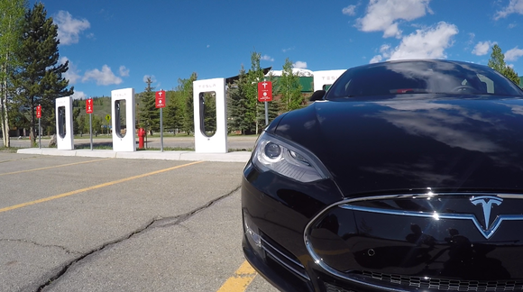 Model S charging