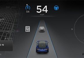 funkce Tesla Autopilot elektromobilu Tesla Model S