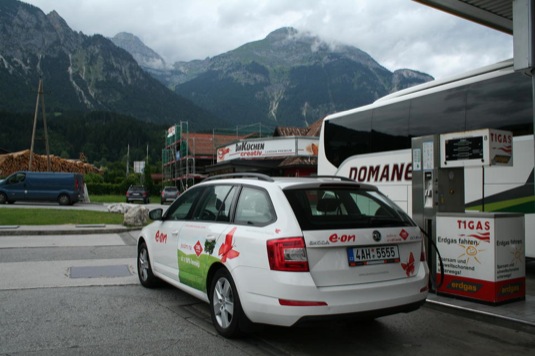 auto dovolená na CNG zemní plyn Škoda OCtavia G-TEC E.ON