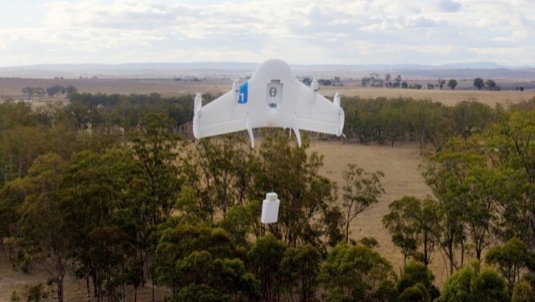 Google Project Wing létající doručovací dron
