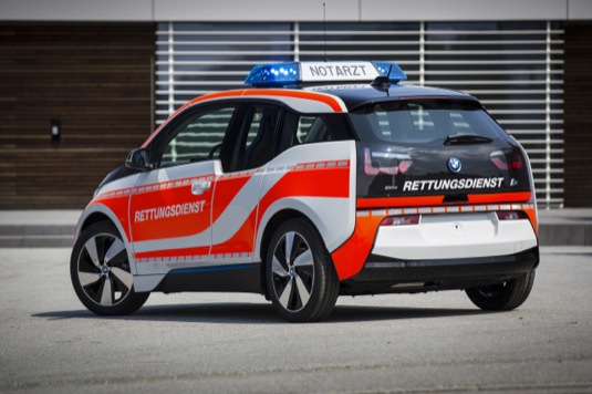 auto elektromobil BMW i3 záchranářské vozidlo
