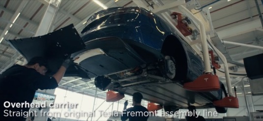 auto továrna Tesla Motors Tilburg Nizozemsko sestavování elektromobilu Tesla Model S
