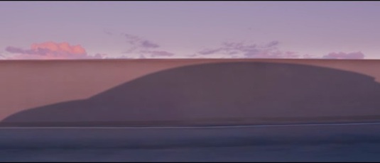 Silueta robotického elektromobilu, který Faraday Future představí na veletrhu CES 2016 v Las Vegas