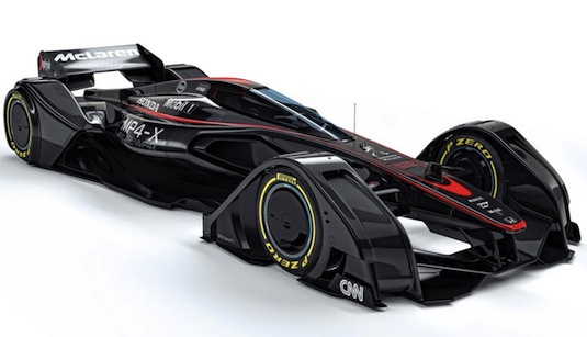 auto koncept formule 1 McLaren MP4-X