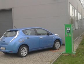 auto elektromobily nabíjení nissan leaf VŠB Ostrava