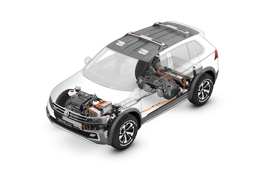 auto plug-in hybrid Volkswagen Tiguan GTE Active Concept