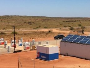 auto solární čerpací stanice Caltex Austrálie