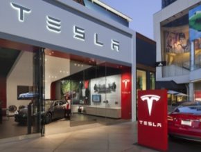 auto prodejna Tesla Motors Los Angeles Misha Bruk MBH Architects