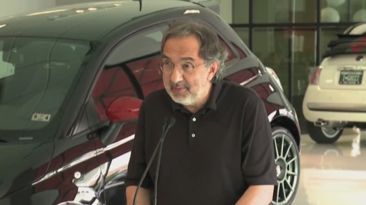 auto Sergio Marchionne šéf Fiat Chrysler Automobiles