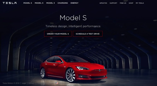 auto web Teslamotors.com návštěvnost rekord