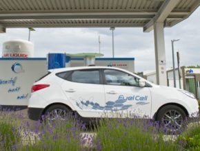 auto vodíková čerpací stanice Hyundai
