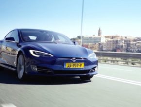 auto elektromobil Tesla Model S road trip Evropa